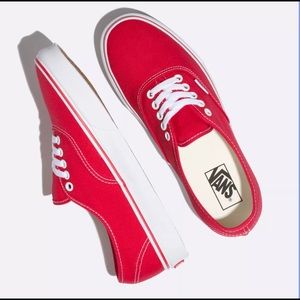 AUTHENTIC VANS ORIGINAL / RED